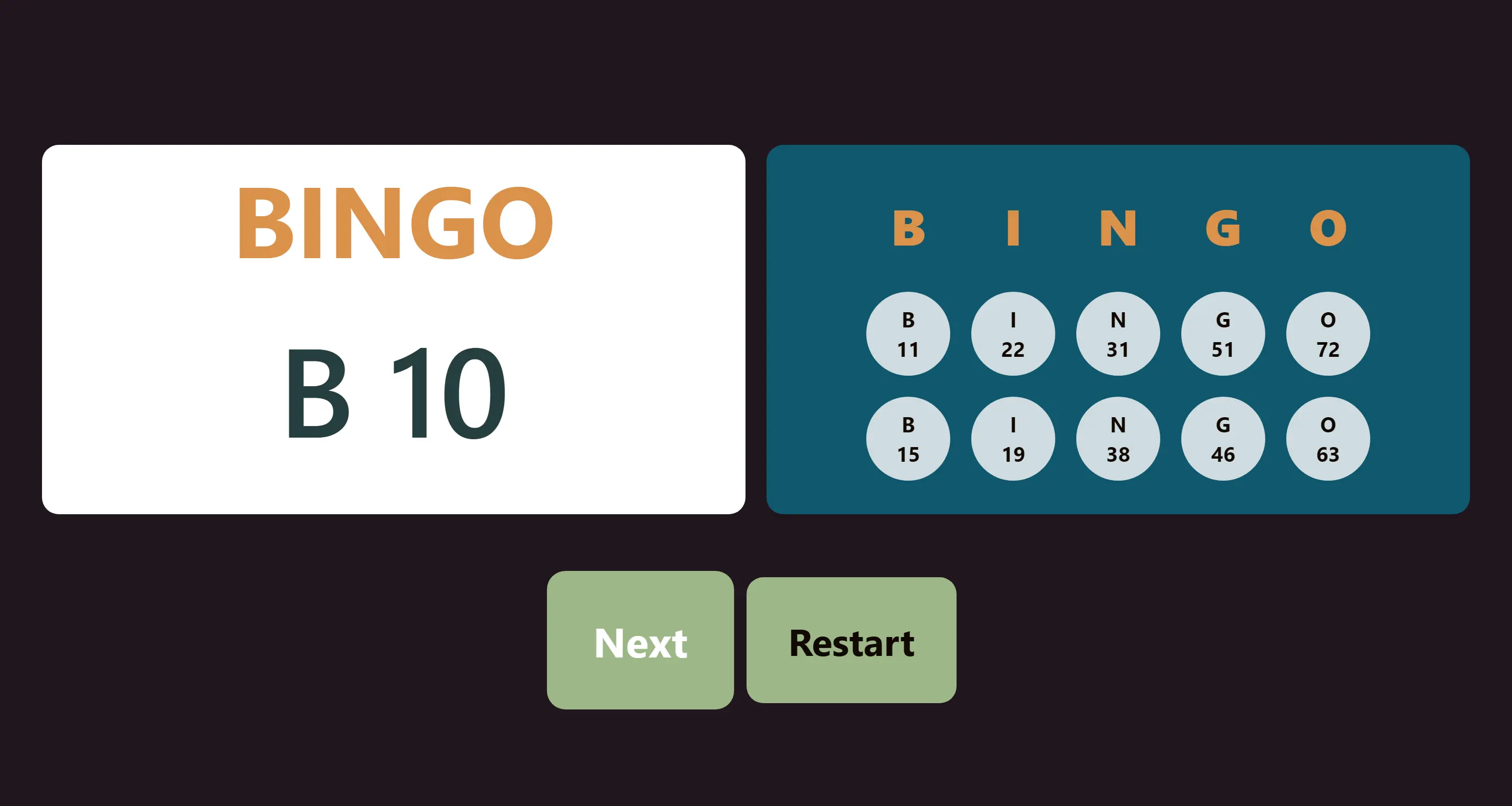Bingo Game