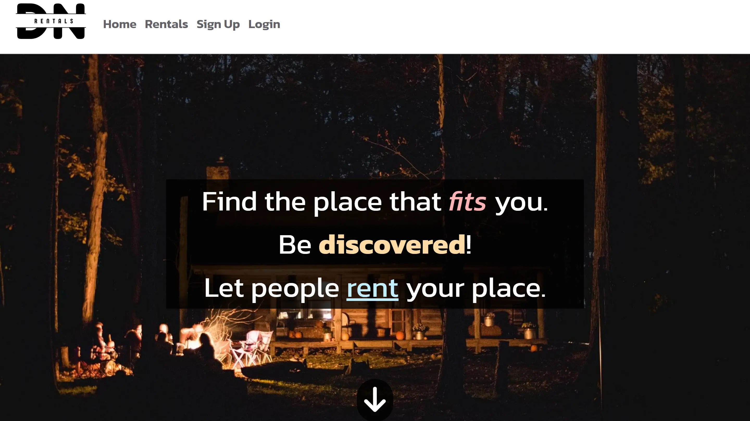 Rentals Website